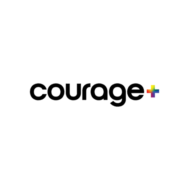 Courage logo linked to Courage website