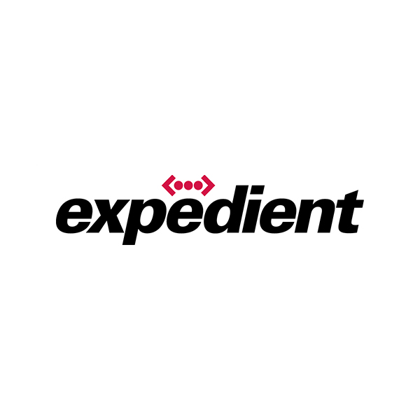 expedient logo linked to expedient website