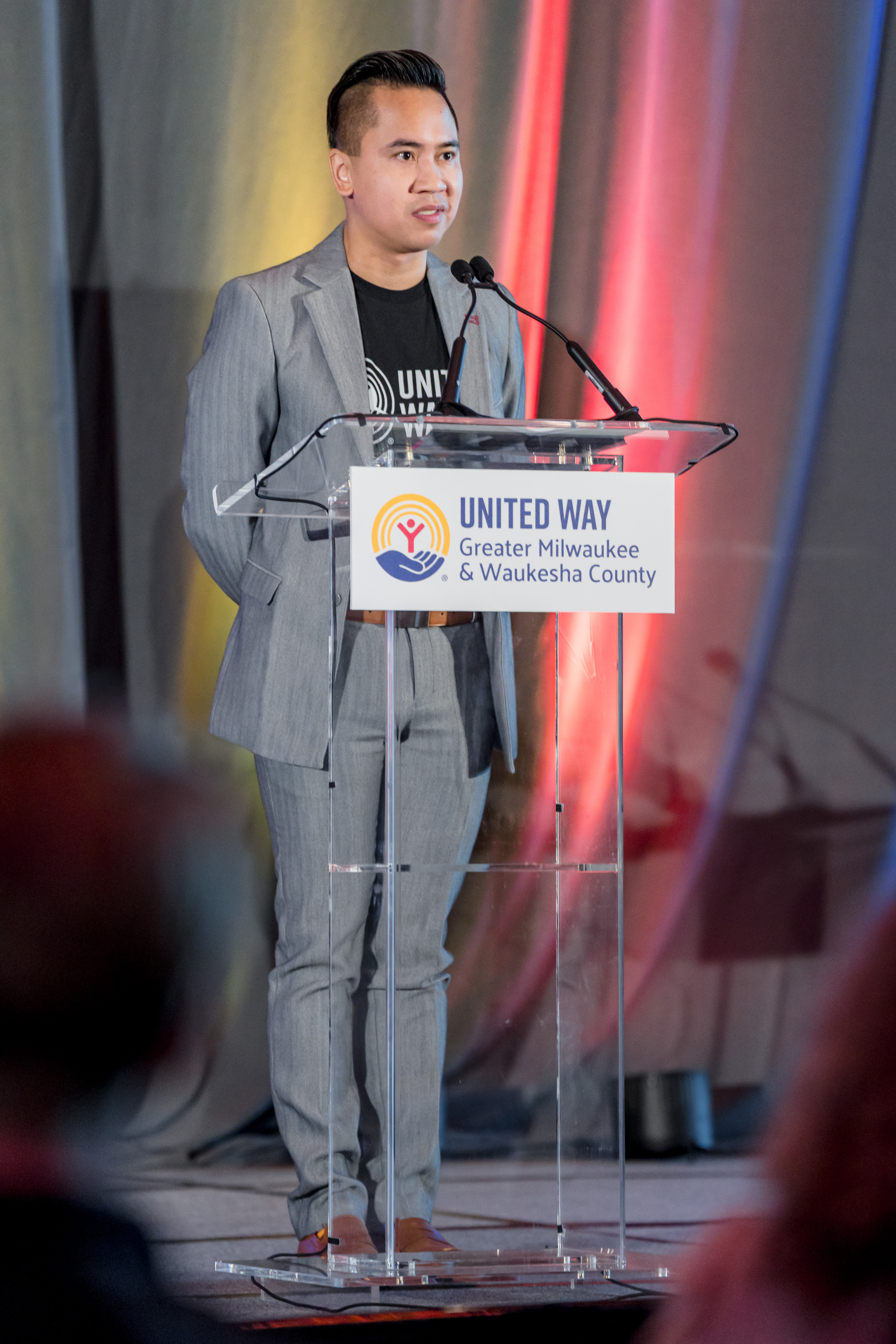 Micah Oge at the 2025 United Way Community Campaign Kickoff