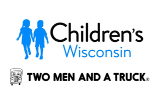 Children's Wisconsin and TWO MEN AND A TRUCK logos
