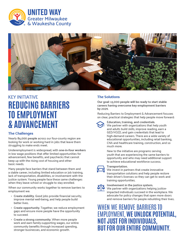 Image of 2026 Reducing Barriers to Employment & Advancement Overview Sheet