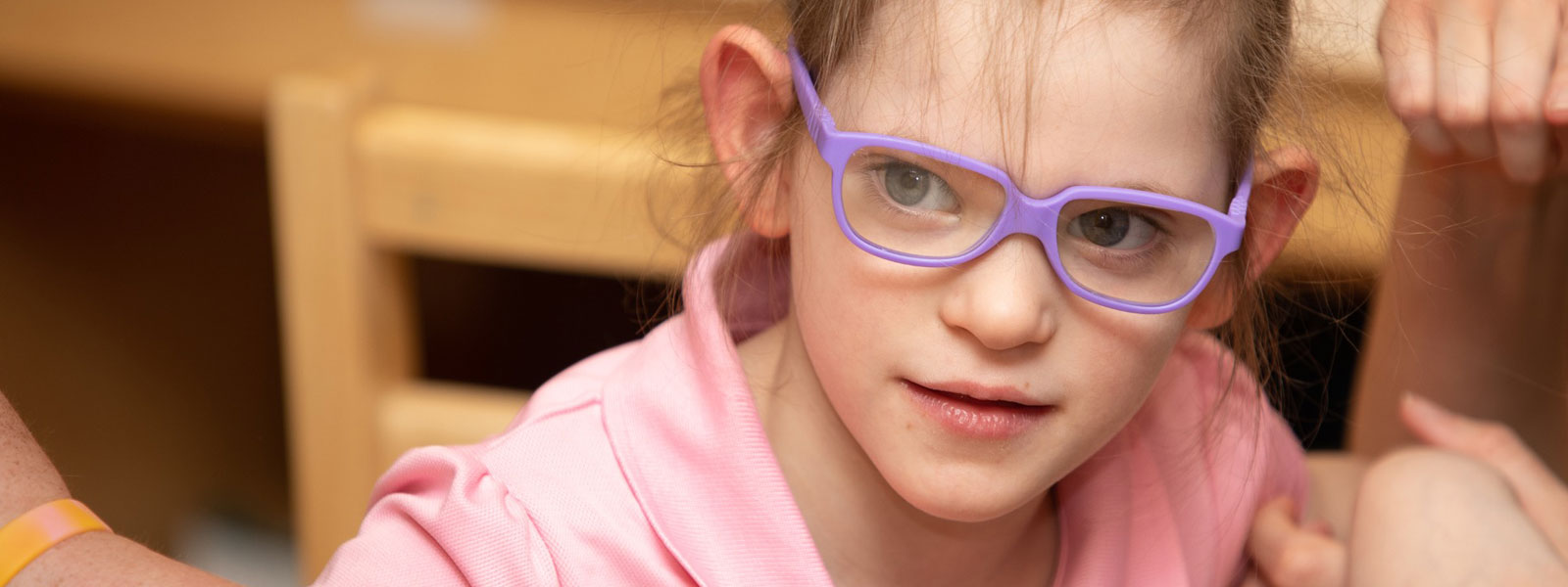 Glasses Girl in Classroom