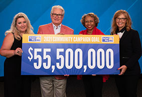 Image of 2021 Campaign Cochairs with 55 point 5 million fundraising goal Image of 2021 Campaign Cochairs with 55 point 5 million fundraising goal