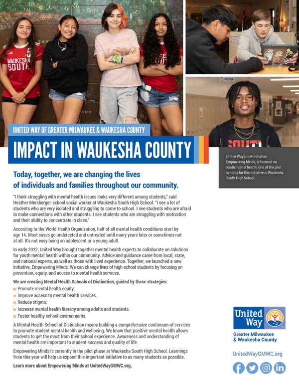image of Waukesha County Report cover