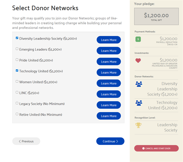 Give At Work - Donor Networks