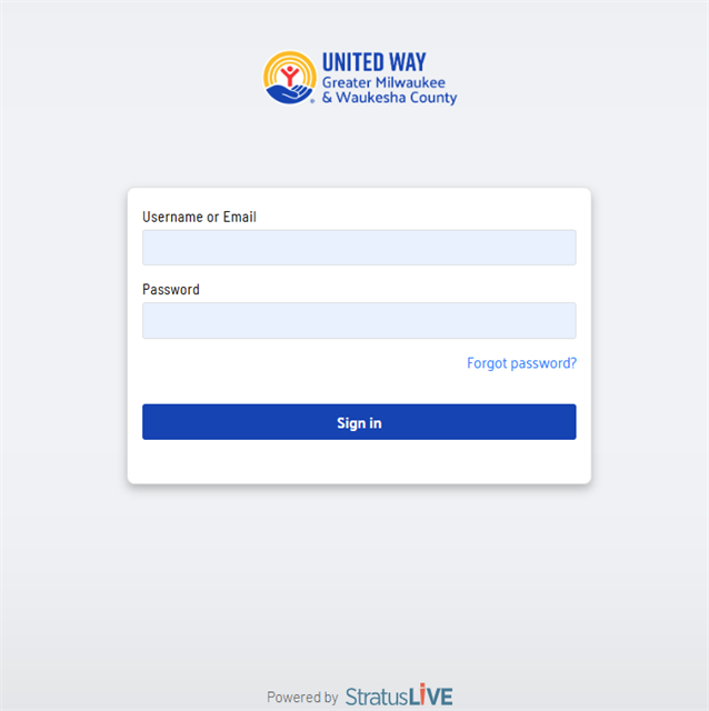 Give At Work - Login Screen - Email and Password