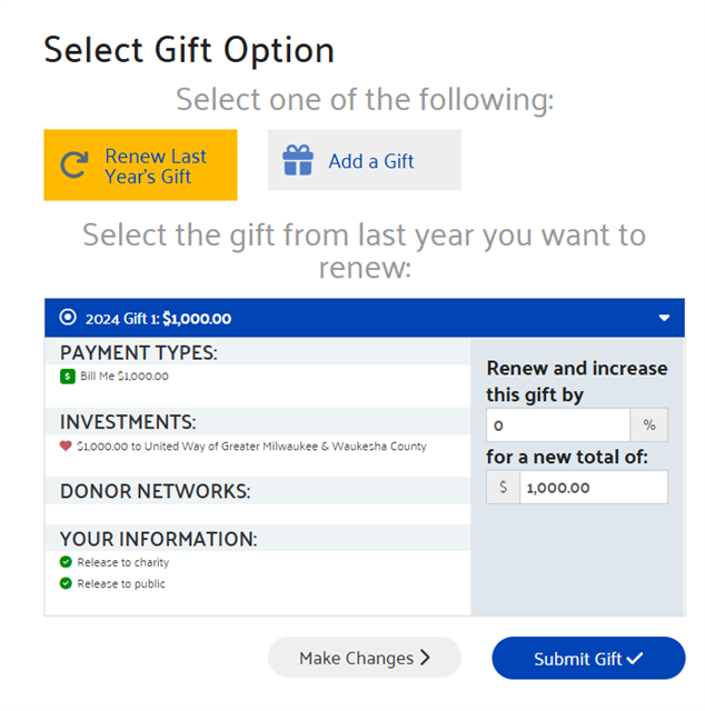 Renew Your Gift