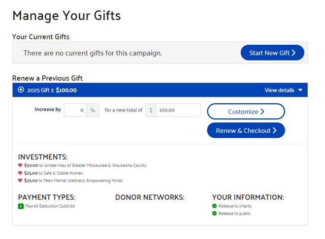 Renew Your Gift