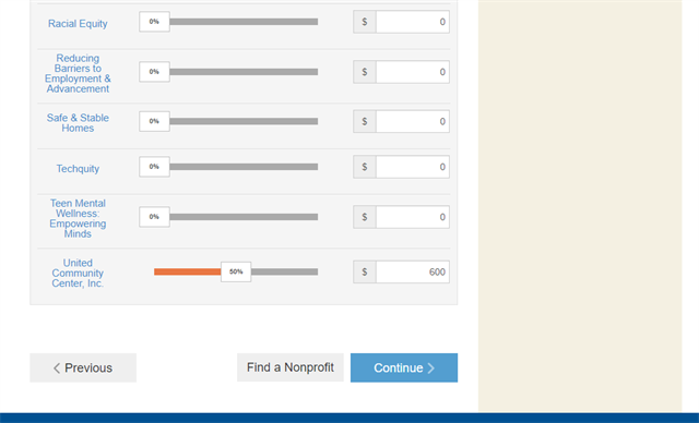 Give At Work - Add Designations Slider