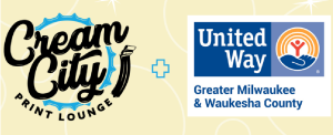 Cream City Print Lounge and United Way logos