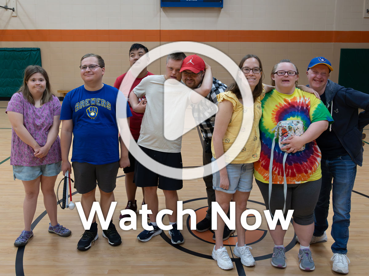 Group of young adults in a gym