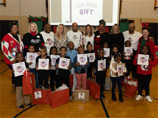 Students and leaders with Gifts of Love