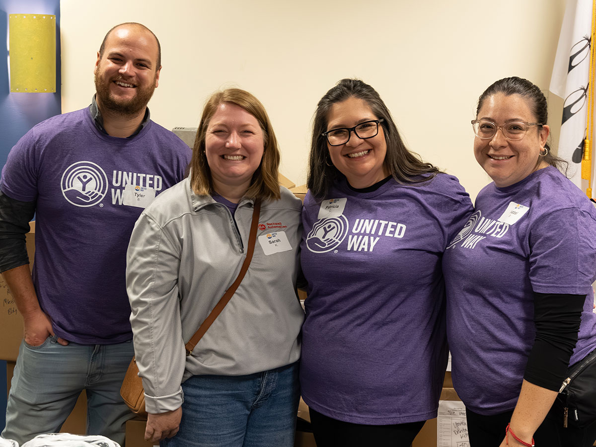 Image of a group of volunteers