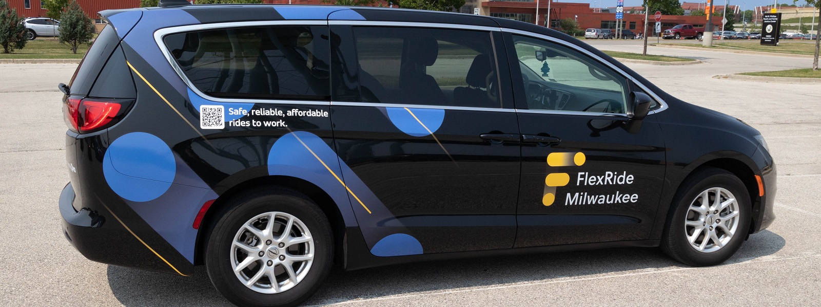 One of the FlexRide vans.