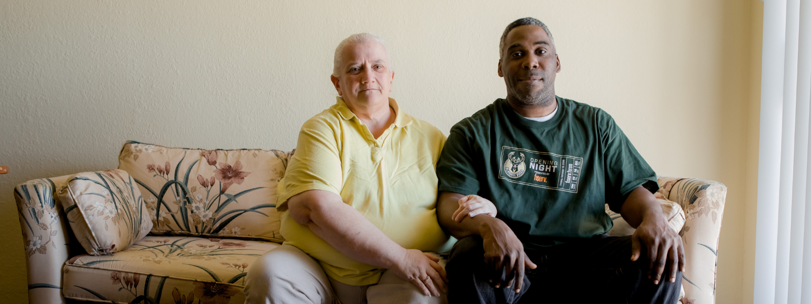 Couple sitting on couch