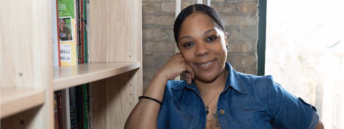 Latoya at Literacy Services of Wisconsin