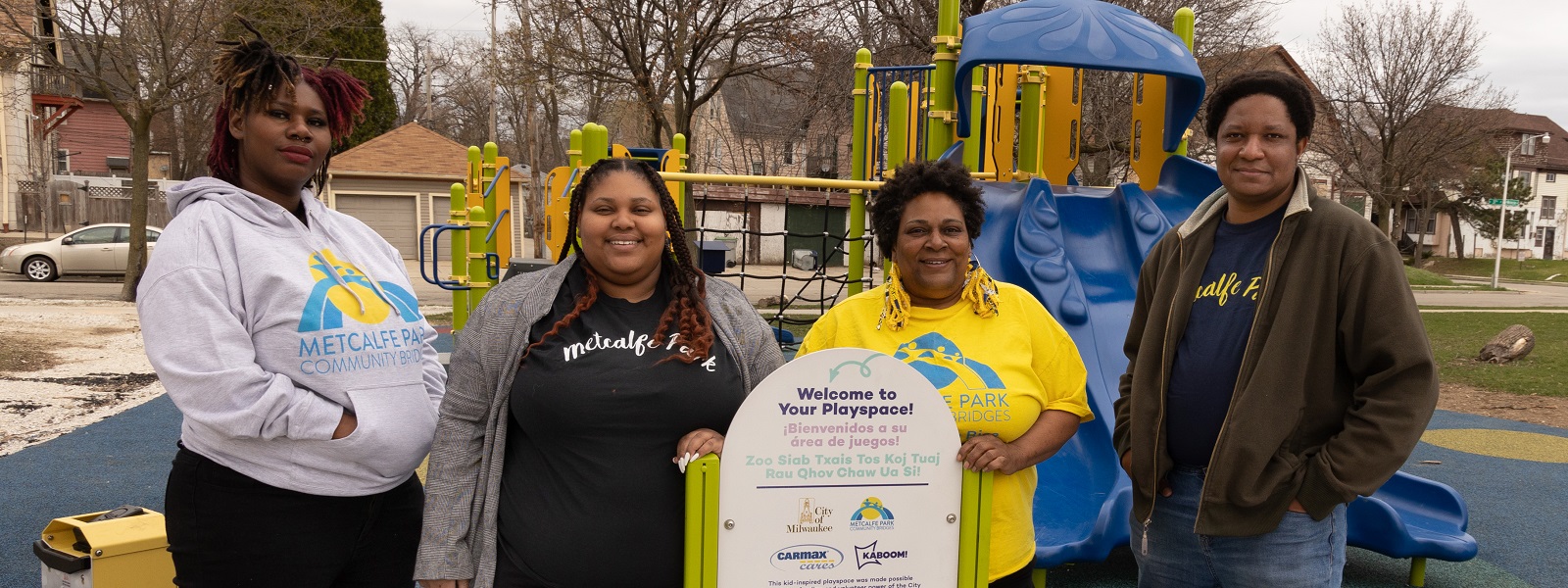 Members of Metcalfe Park Community Bridges, an agency invested in by the Racial Equity Fund.