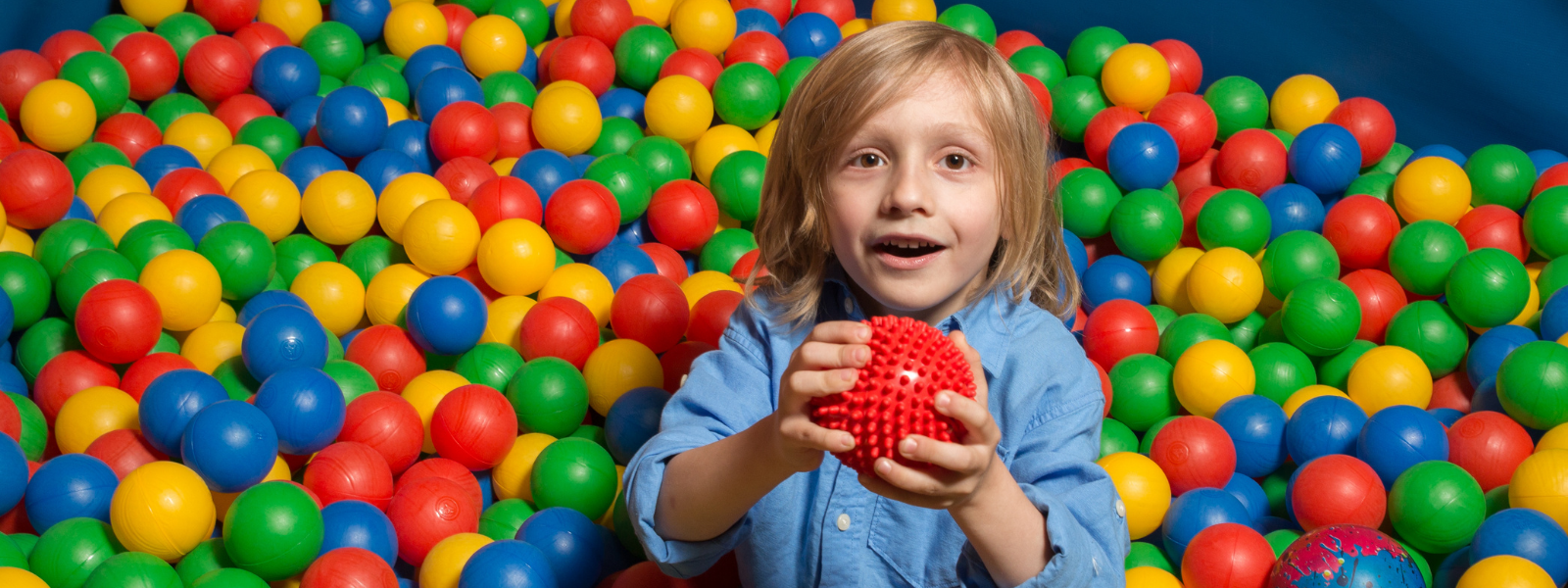 Child in ball pit