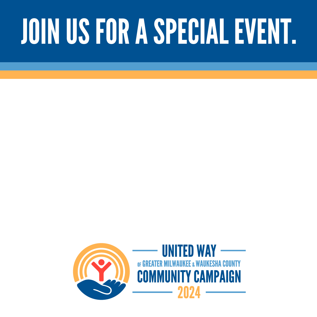 Instagram graphic with 2024 Campaign Graphic and Event Image Space