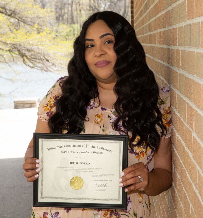 Image of women with diploma