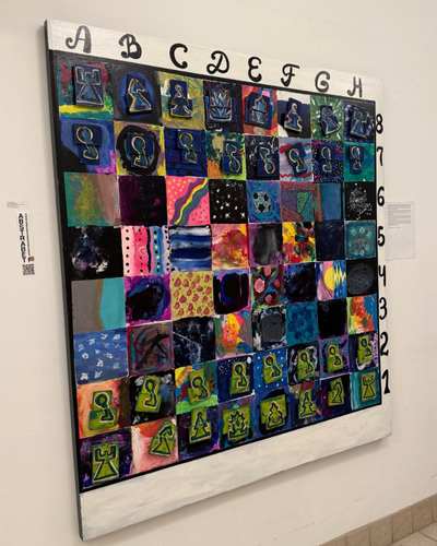 Art piece that 66 children helped create.