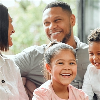 Happy Family in Home